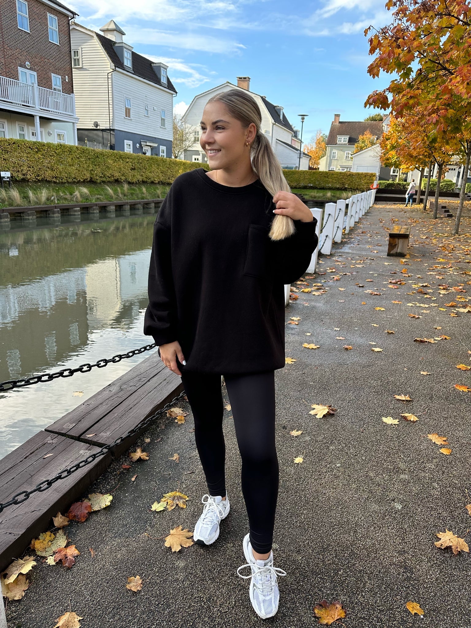 FREYA Oversized Jumper & Legging Set - Black – trendIN Boutique
